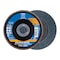Pferd 5" x 7/8" A.H. POLIFAN Flap Disc - Z PSF EXTRA STEELOX, Zirconia, 60 Grit, Conical 60635 - alternate 1